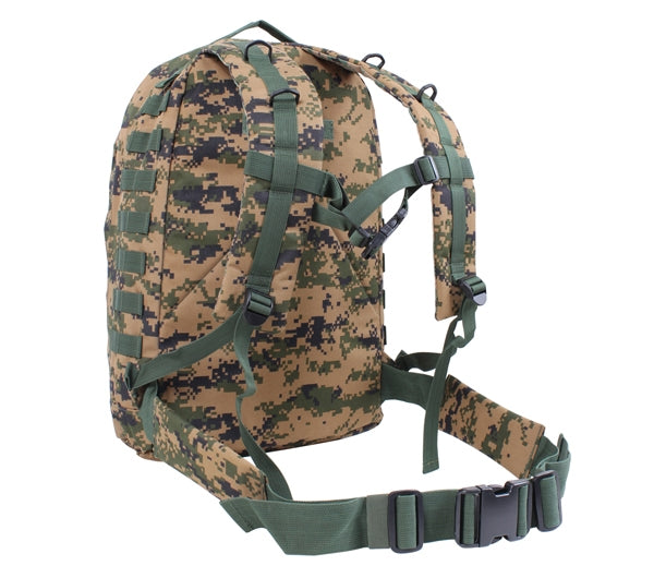 Rothco Woodland Digital Camo Molle 3-day Assault Pack - 41129