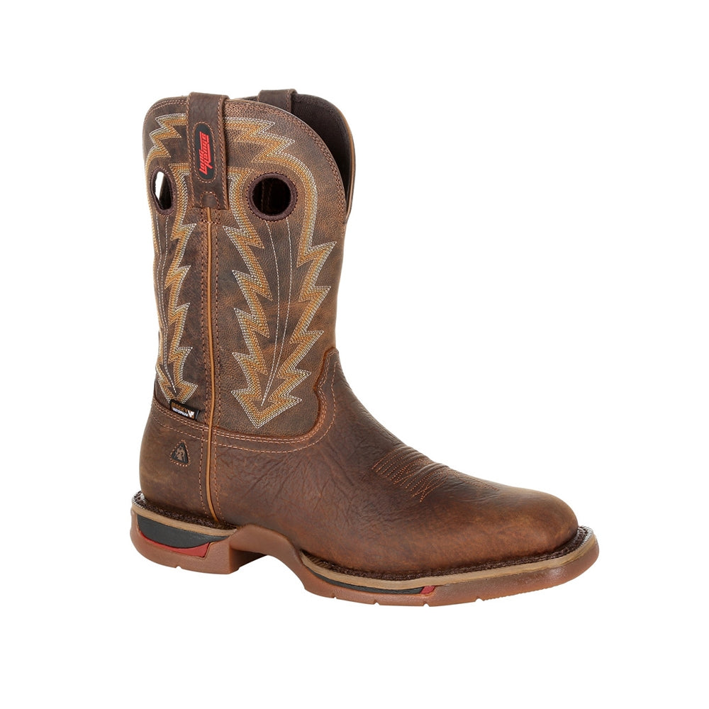 Rocky Long Range Square Composite Toe Waterproof Pull On Western Boot RKW0303