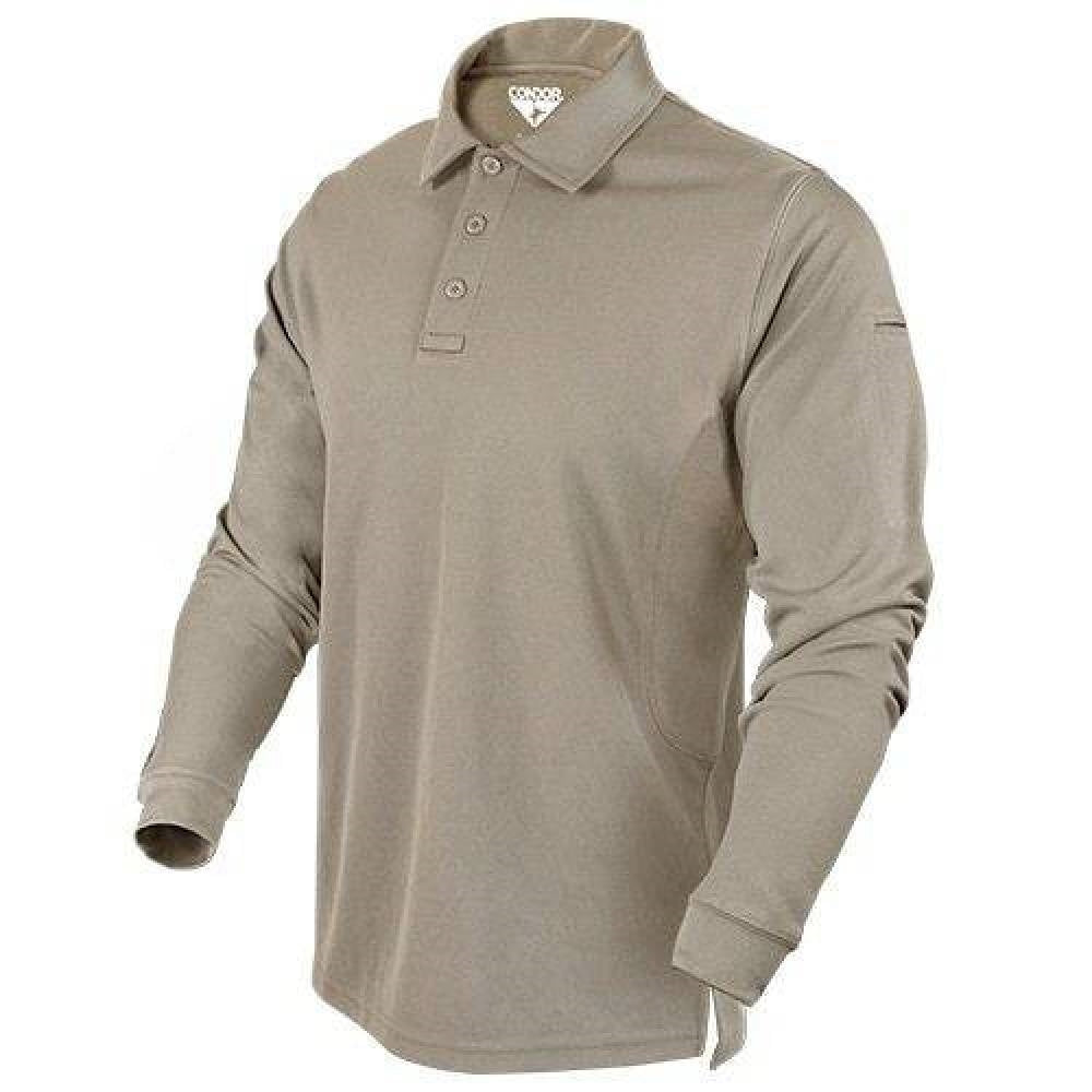 Condor Long Sleeve Tactical Polo 101120 Moisture-Wicking Shirt - Army Navy USA