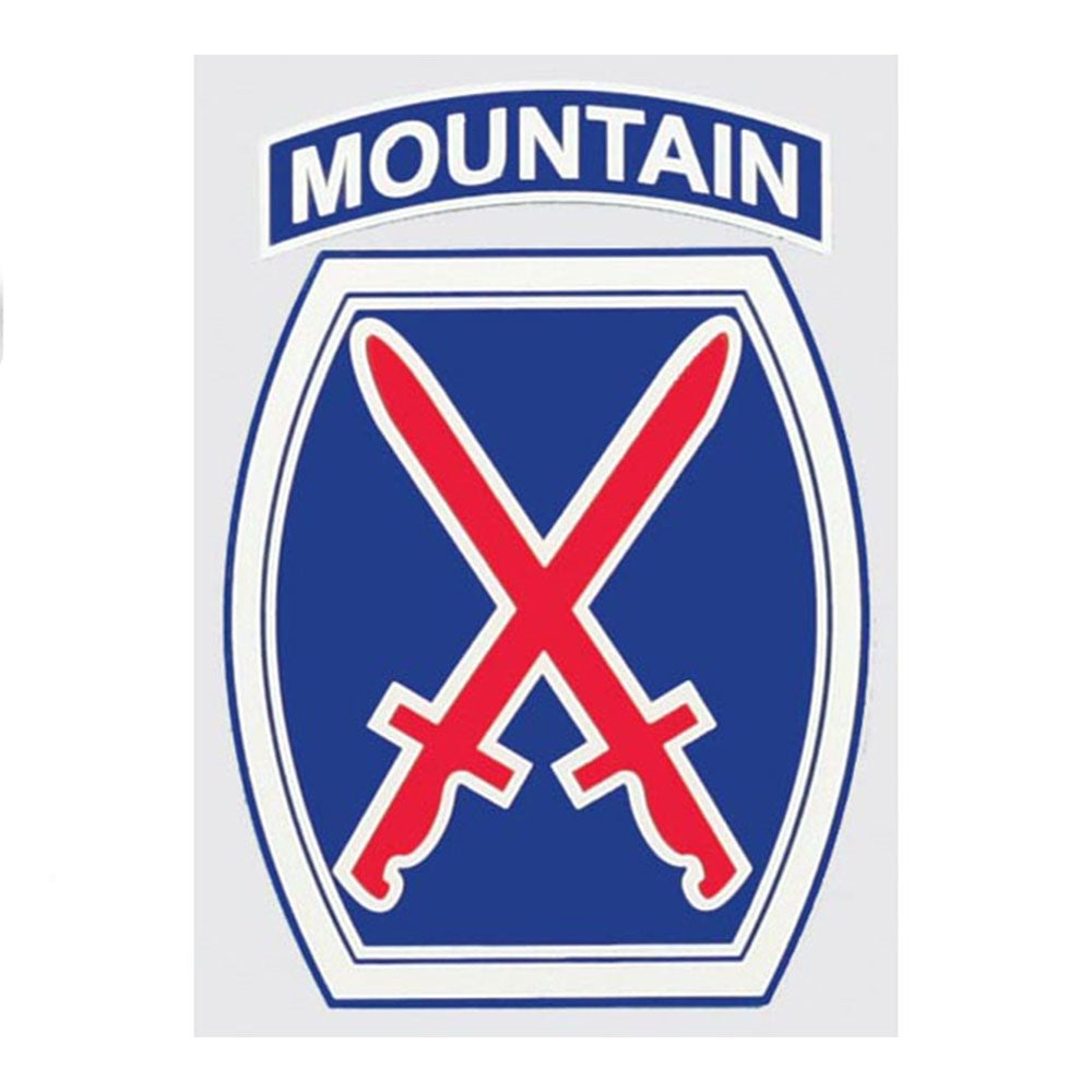 US Army 10th Mountain Division Decal D193-A