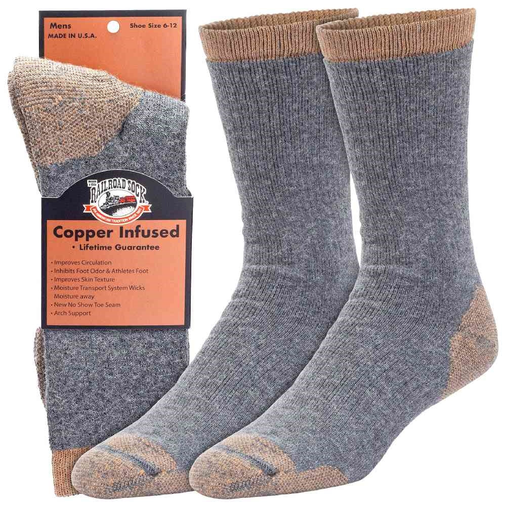 Railroad Copper Infused Premium Crew Socks 4010