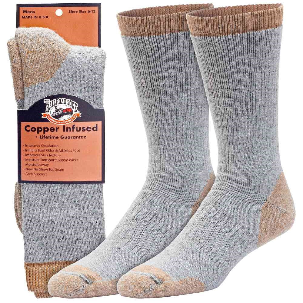 Railroad Copper Infused Premium Crew Socks 4010
