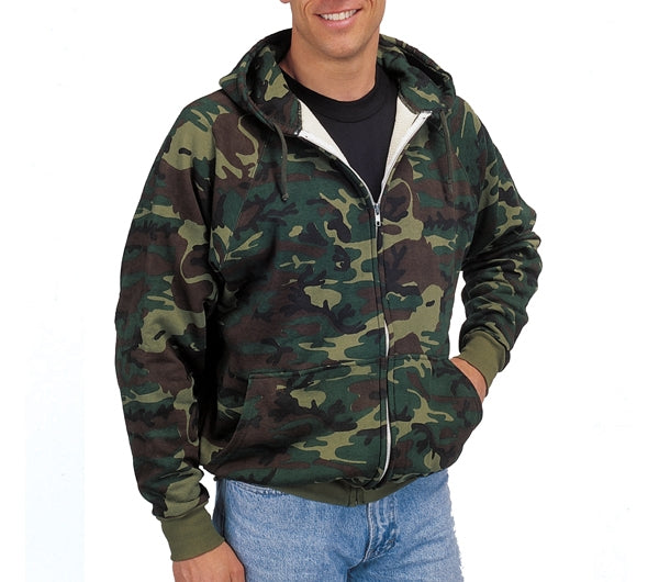 Rothco Woodland Camo Hooded Sweatshirt 6262