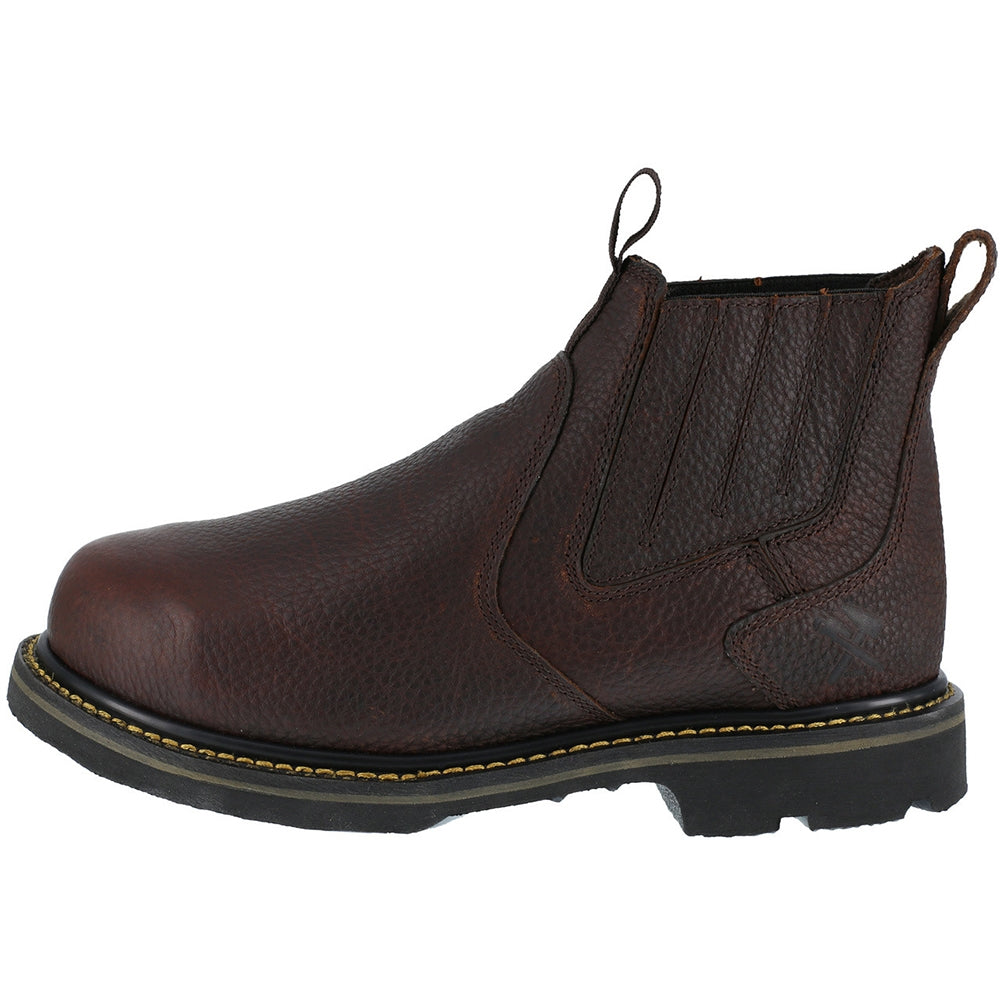 Iron Age Groundbreaker Steel Toe Slip On CushGuard with Internal Met Guard Work Boot IA5018