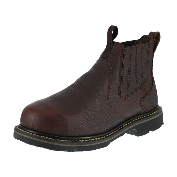 Iron Age Groundbreaker Steel Toe Slip On CushGuard with Internal Met Guard Work Boot IA5018