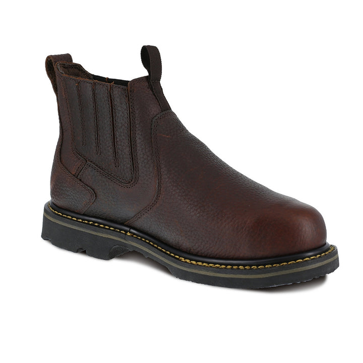 Iron Age Groundbreaker Steel Toe Slip On CushGuard with Internal Met Guard Work Boot IA5018