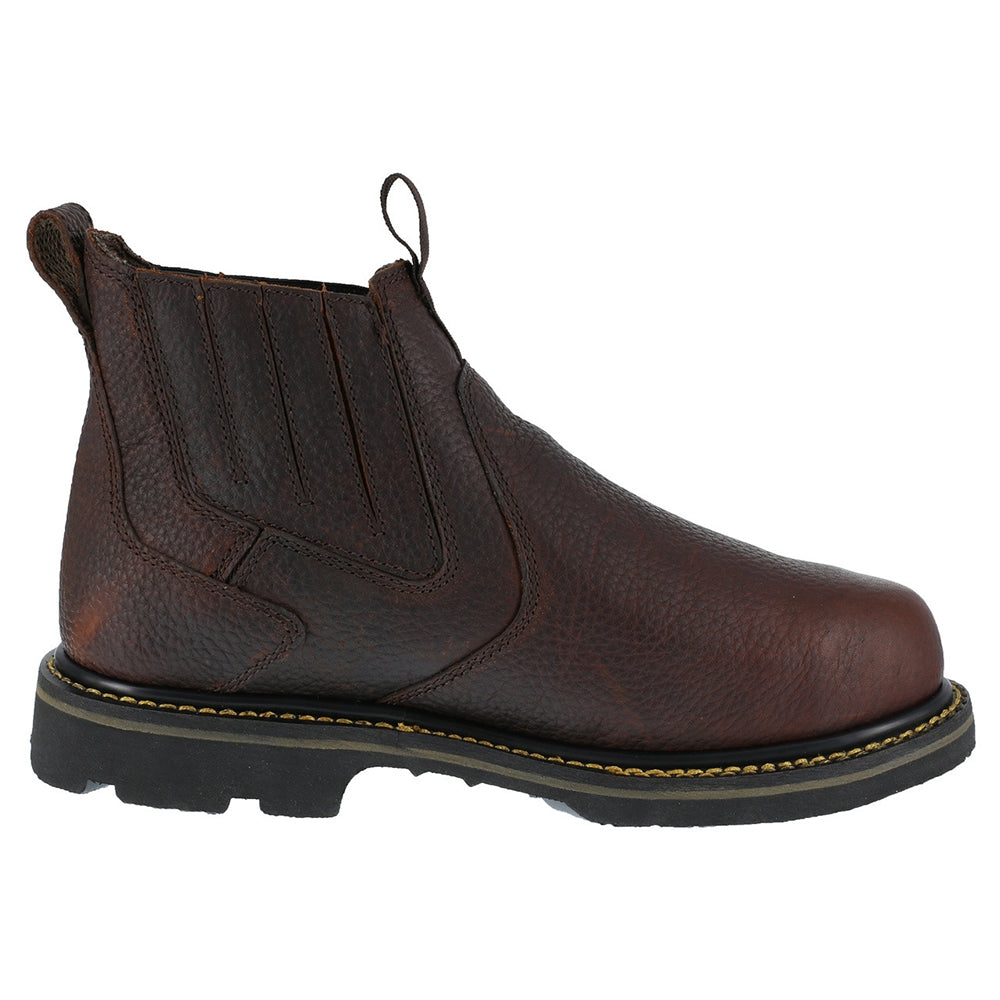 Iron Age Groundbreaker Steel Toe Slip On CushGuard with Internal Met Guard Work Boot IA5018
