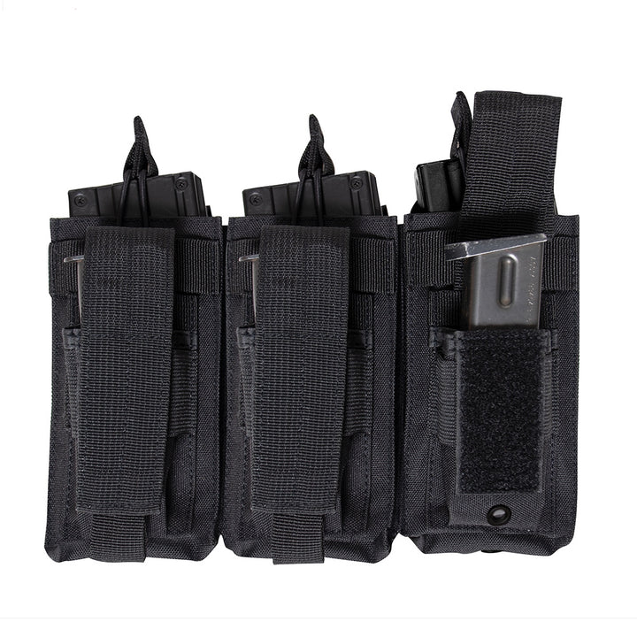 Rothco Black Triple Kangaroo Mag Pouch - 41008