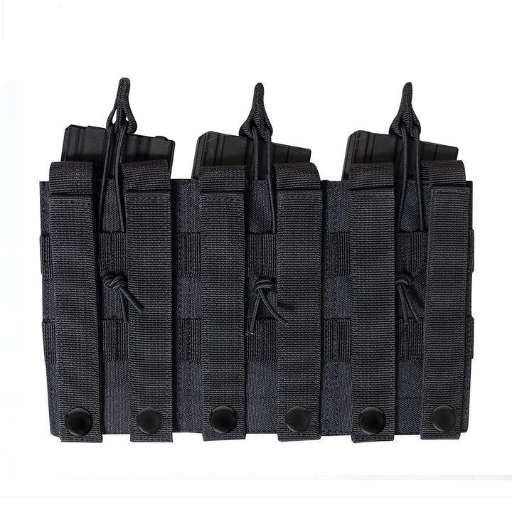Rothco Black Triple Kangaroo Mag Pouch - 41008