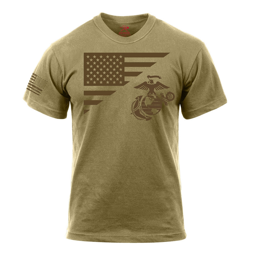 Rothco Marines Flag Showcases T-shirt - 54280