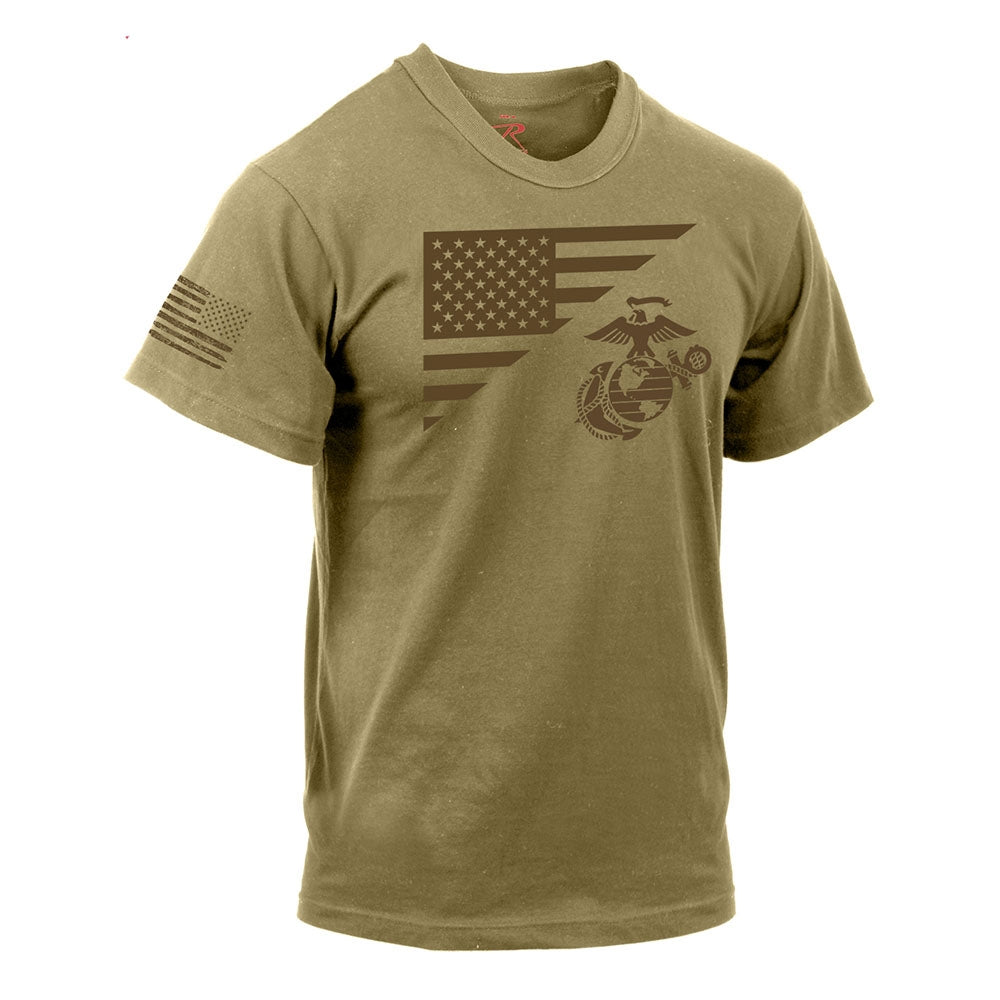 Rothco Marines Flag Showcases T-shirt - 54280