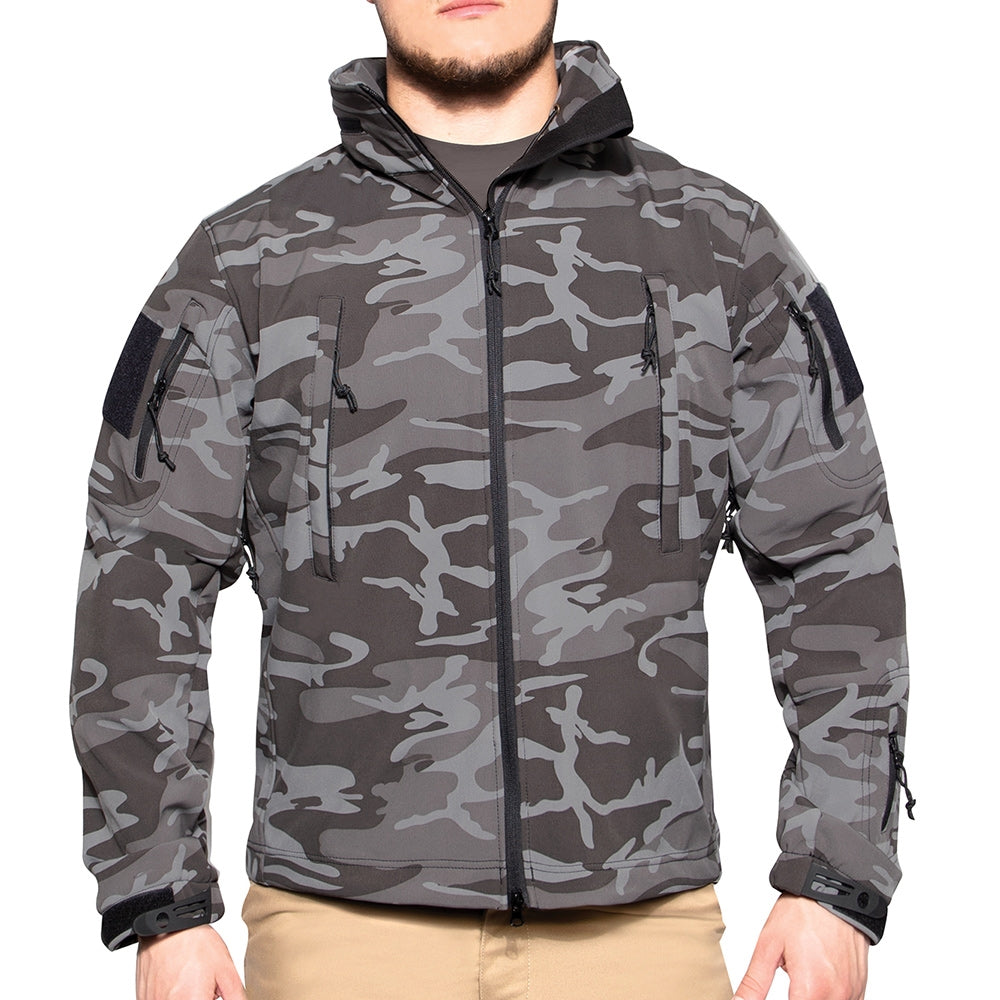 Rothco Black Camo Special Ops Soft Shell Jacket - 97675