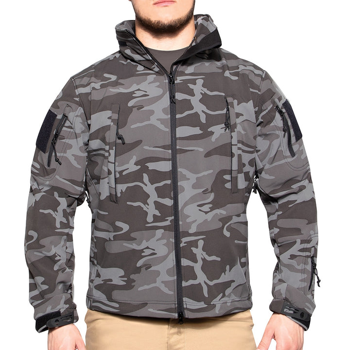 Rothco Black Camo Special Ops Soft Shell Jacket - 97675