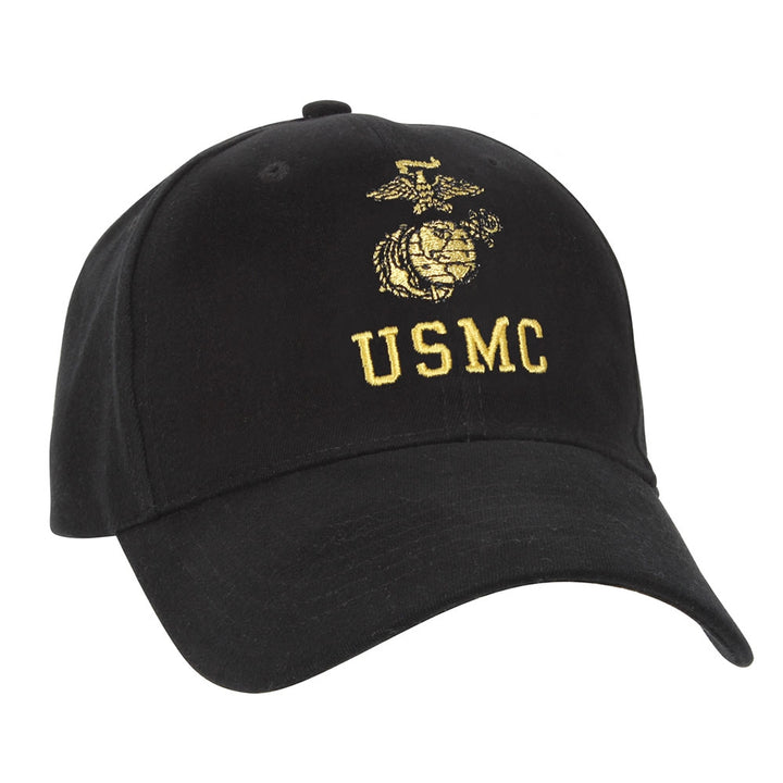 Rothco Black USMC Insignia Cap - 5327