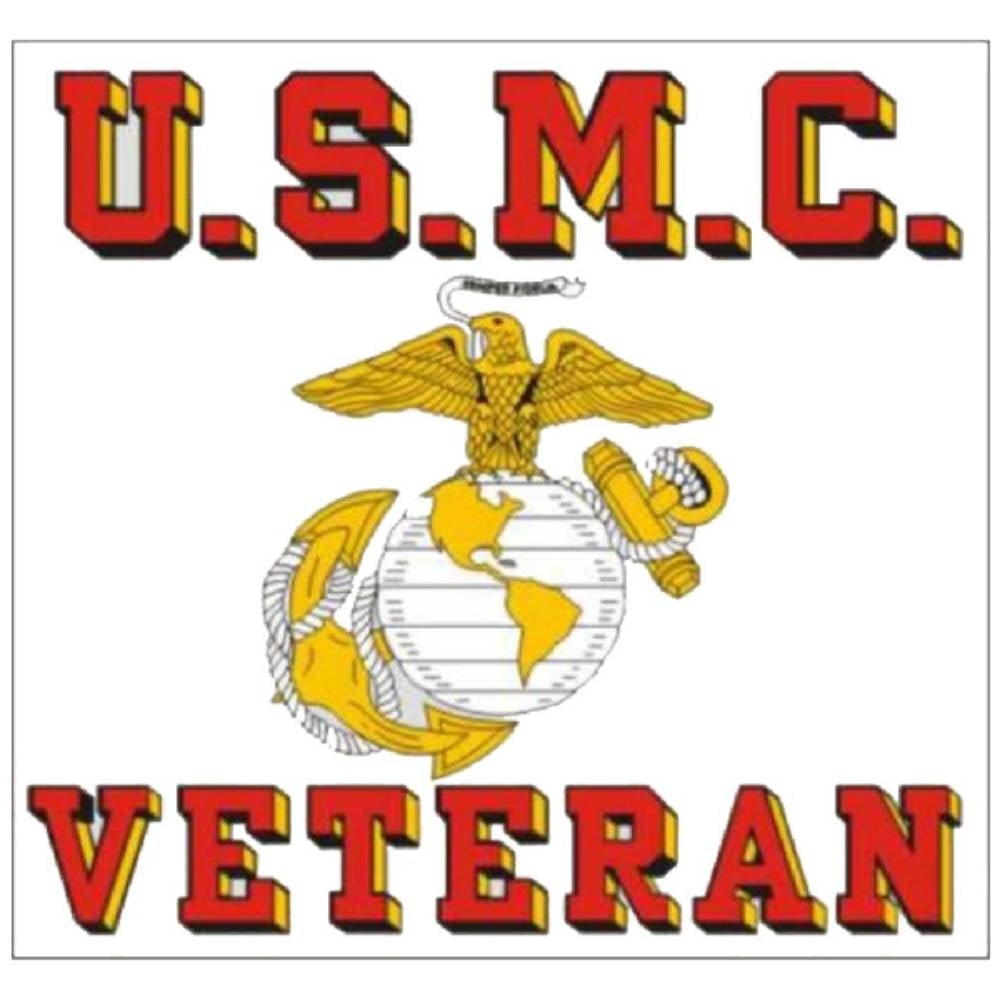 USMC Veteran with Eagle Globe and Anchor Logo D163-M