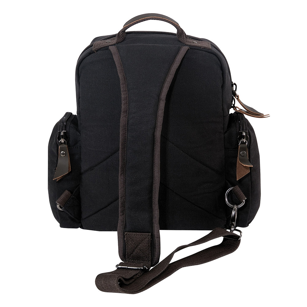 Rothco Black Vintage Canvas Sling Backpack 59680