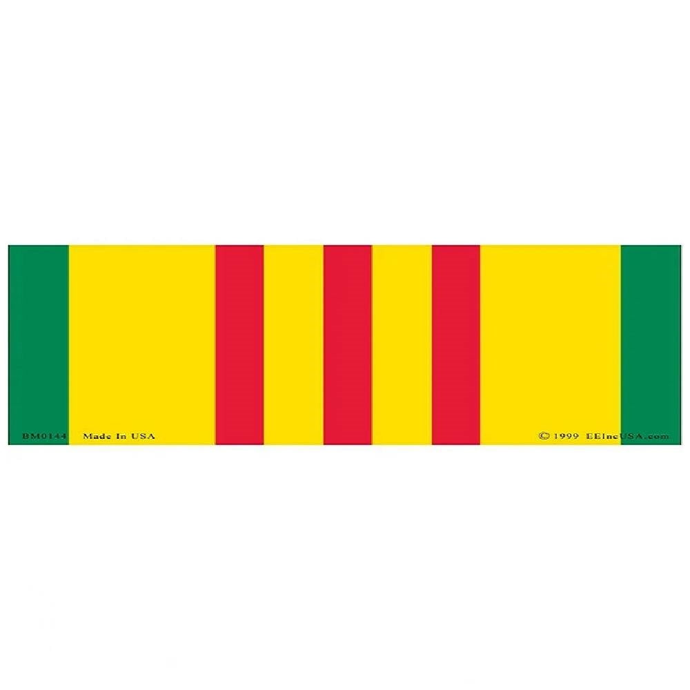 Vietnam Veteran Service Ribbon Bumper Sticker - BM0144