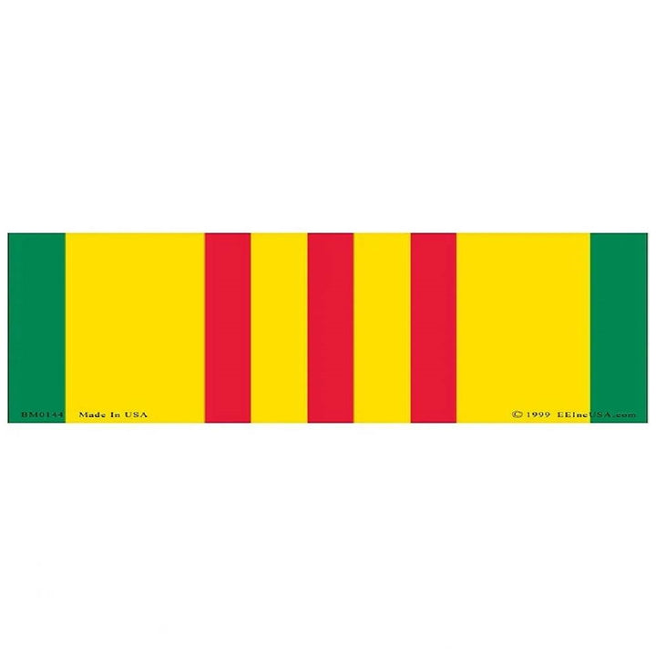 Vietnam Veteran Service Ribbon Bumper Sticker - BM0144