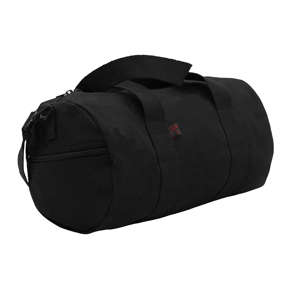 Rothco Black Canvas Shoulder Duffle Bag 22150