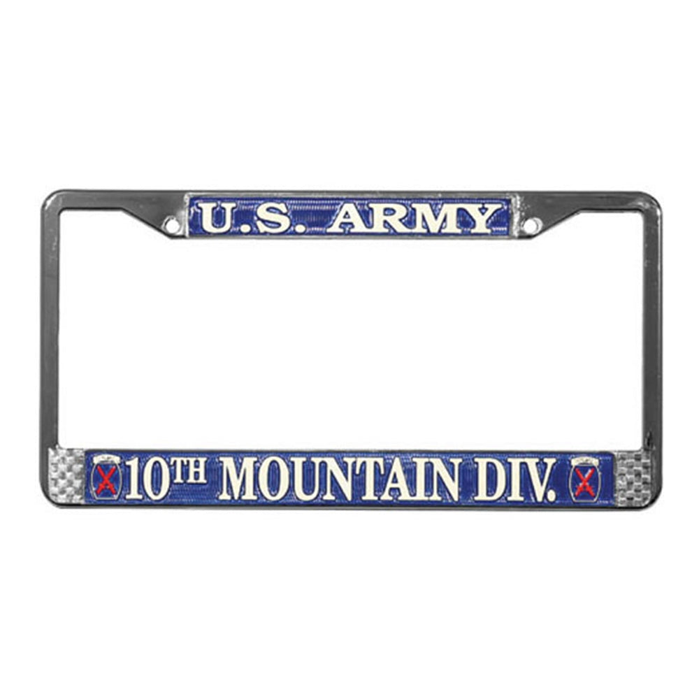 US Army 10th Mountain Div. License Plate Frame LFA14