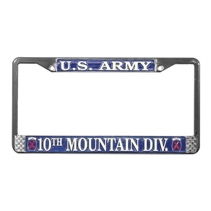 US Army 10th Mountain Div. License Plate Frame LFA14
