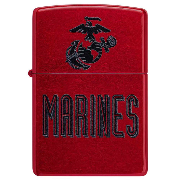 Zippo Marine Corps Crest Candy Apple Red 46418