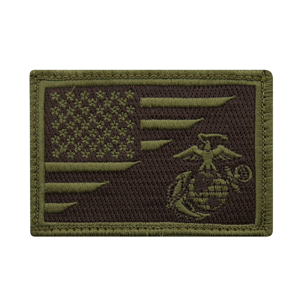 USMC Globe and Anchor US Flag Morale Patch 1738