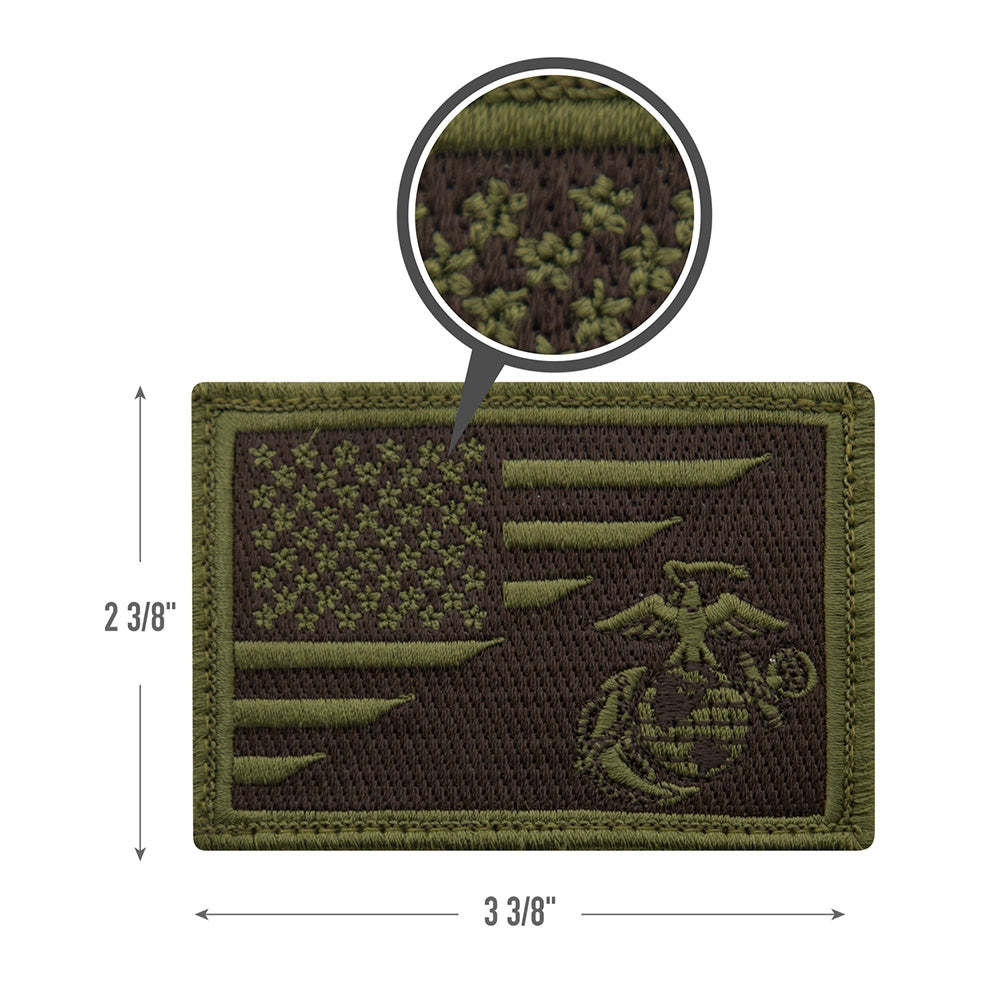 USMC Globe and Anchor US Flag Morale Patch 1738