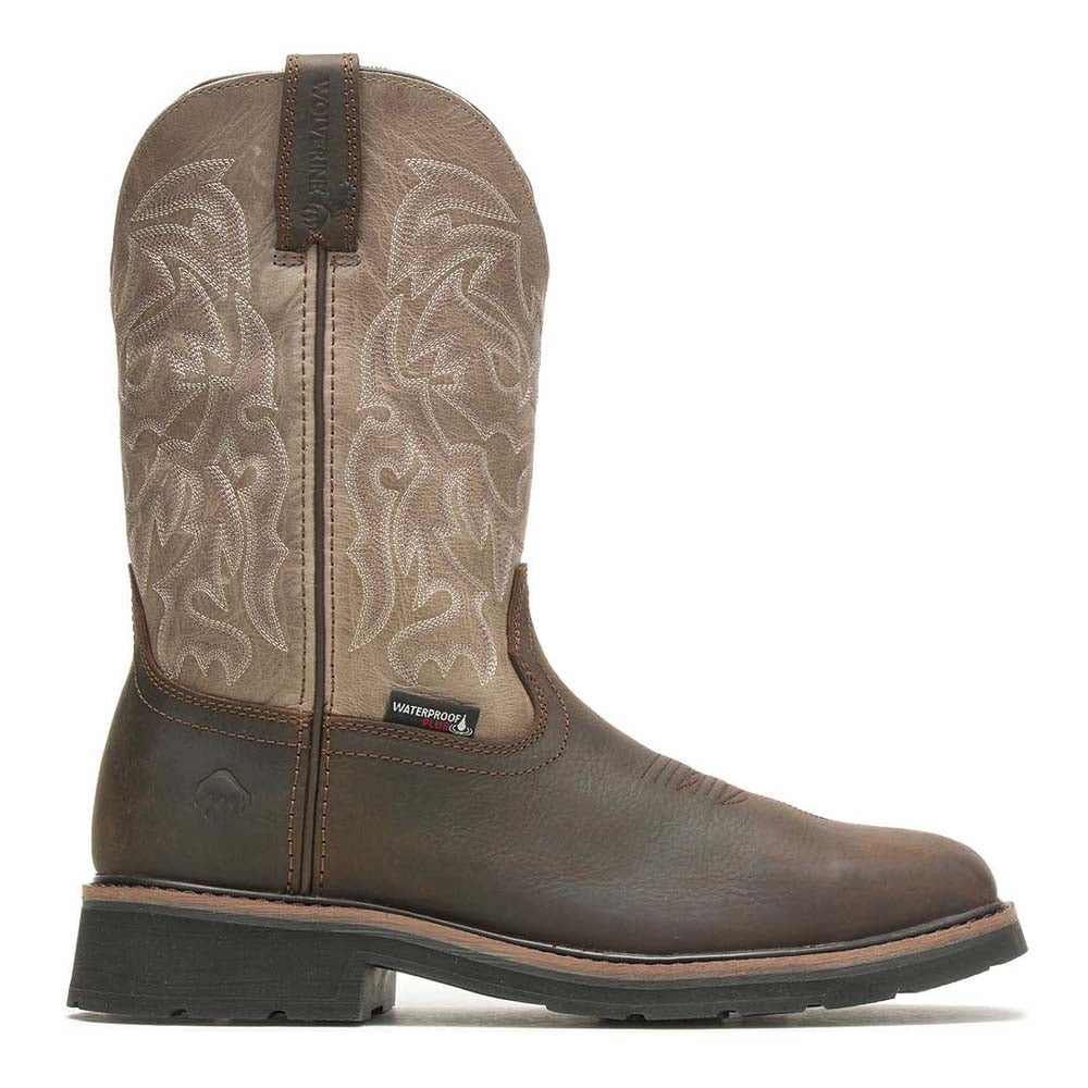 Wolverine Rancher Waterproof Steel Safety Toe Western Wellington Pull On Work Boot W221030