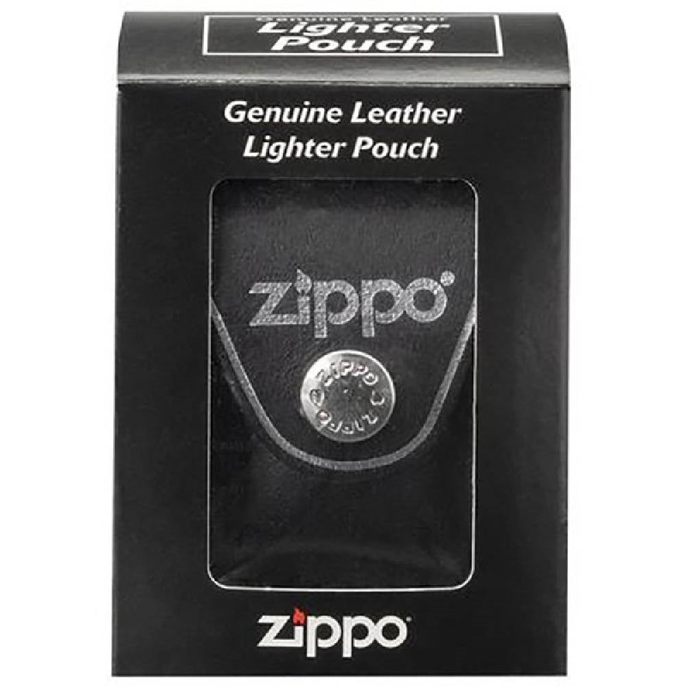 Zippo Black Leather Pouch With Belt Loop 17050