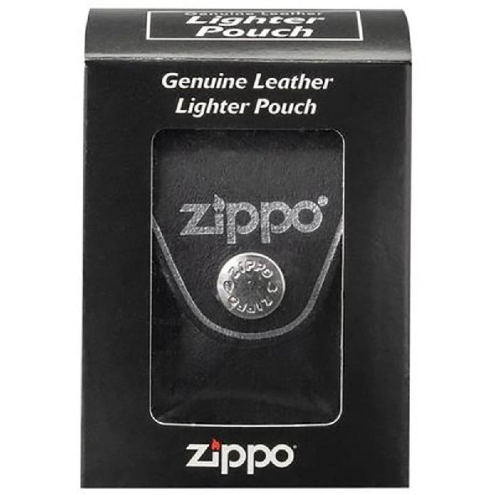 Zippo Black Leather Pouch With Belt Loop 17050