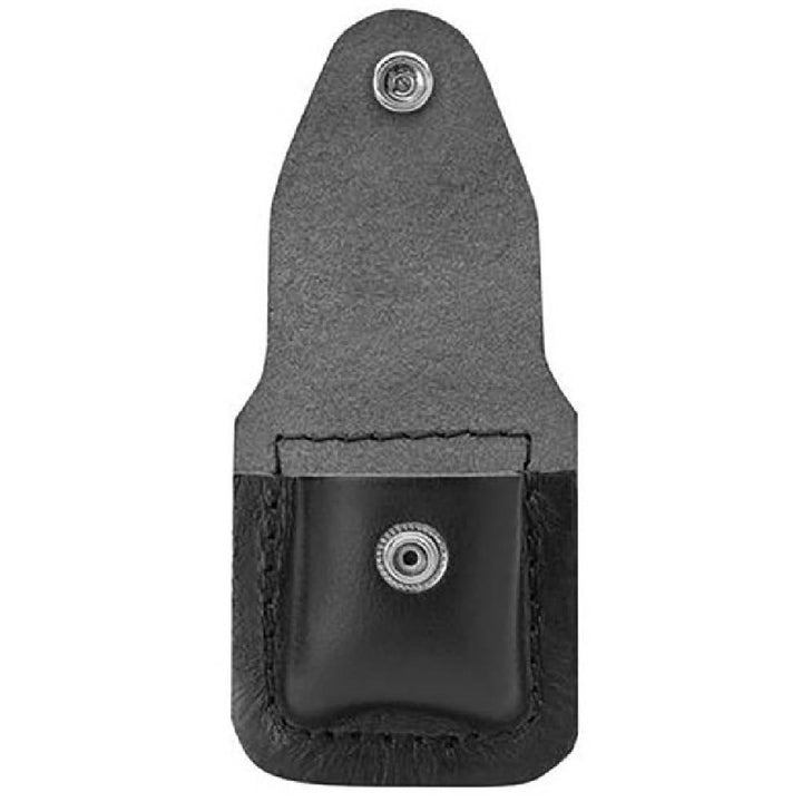 Zippo Black Leather Pouch With Belt Loop 17050