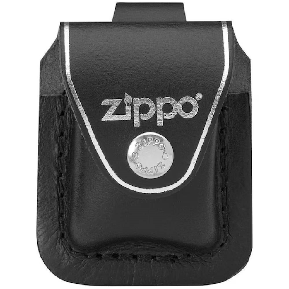 Zippo Black Leather Pouch With Belt Loop 17050