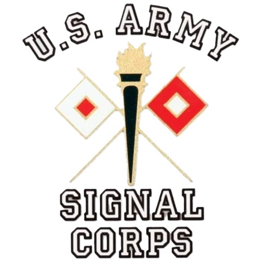 US Army Signal Corps with Branch Insignia Decal D83-A