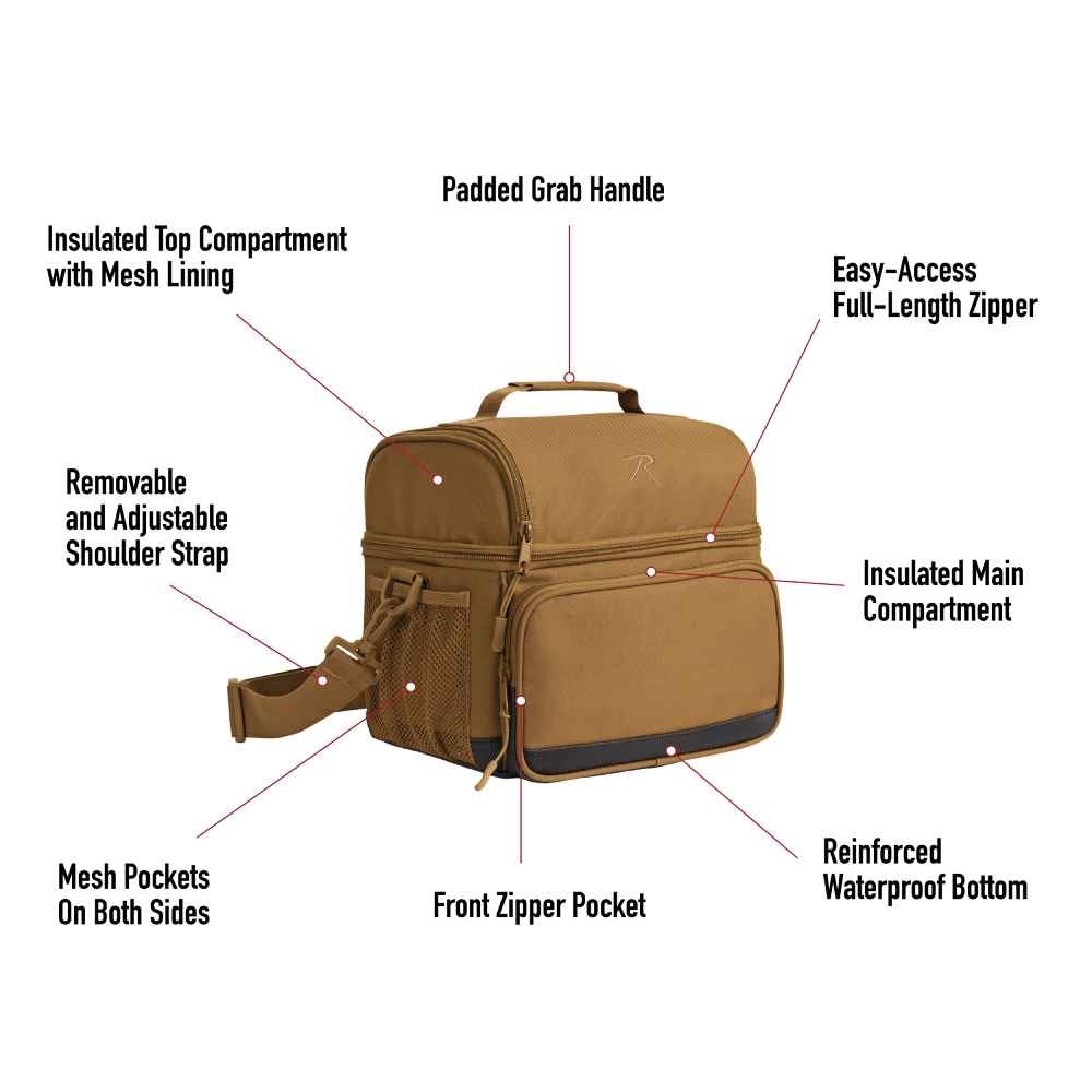 Rothco Work Brown Insulated Lunch Cooler 29092