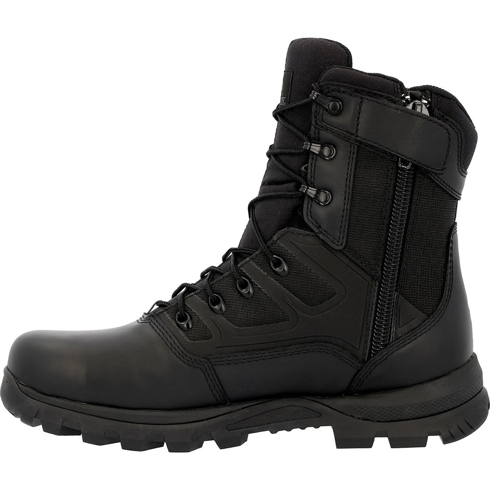 Rocky Enforcer Soft Toe Waterproof Slip Resistant Side Zipper Public Service Duty Boot RKD0137