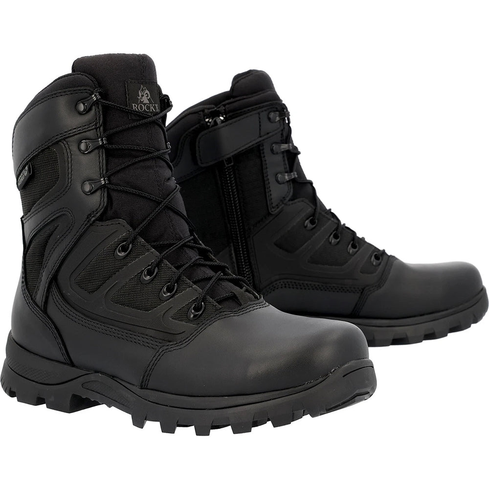 Rocky Enforcer Soft Toe Waterproof Slip Resistant Side Zipper Public Service Duty Boot RKD0137