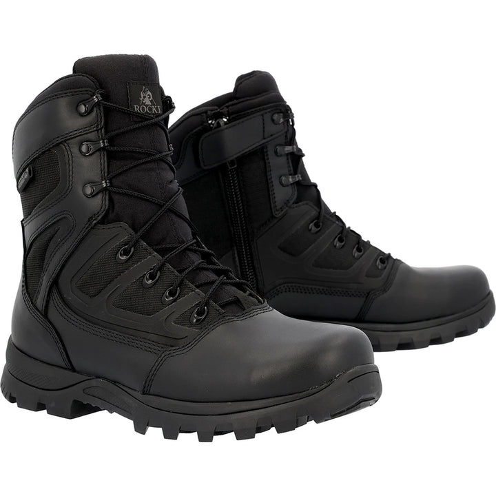 Rocky Enforcer Soft Toe Waterproof Slip Resistant Side Zipper Public Service Duty Boot RKD0137