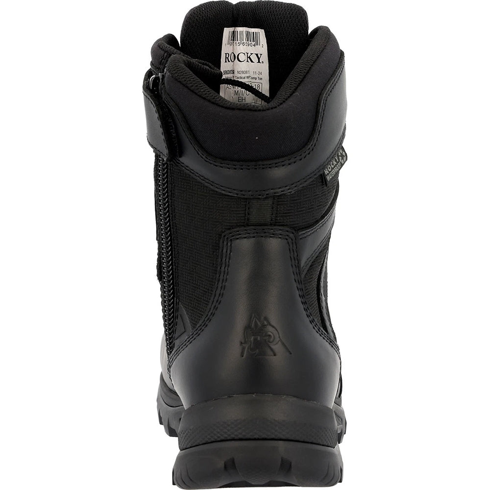 Rocky Enforcer Soft Toe Waterproof Slip Resistant Side Zipper Public Service Duty Boot RKD0137