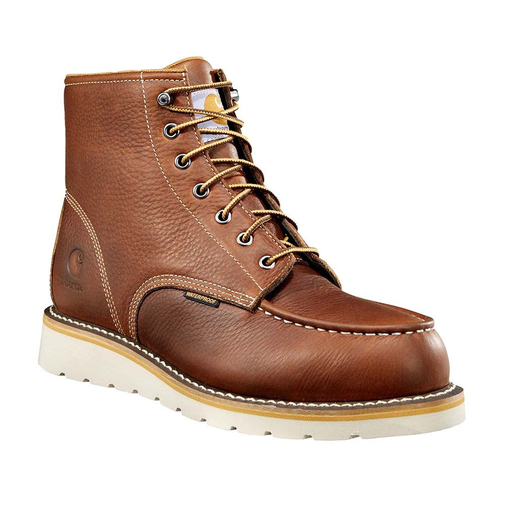 Carhartt Soft Toe Waterproof Wedge Sole Moc Toe Work Boot CMW6175
