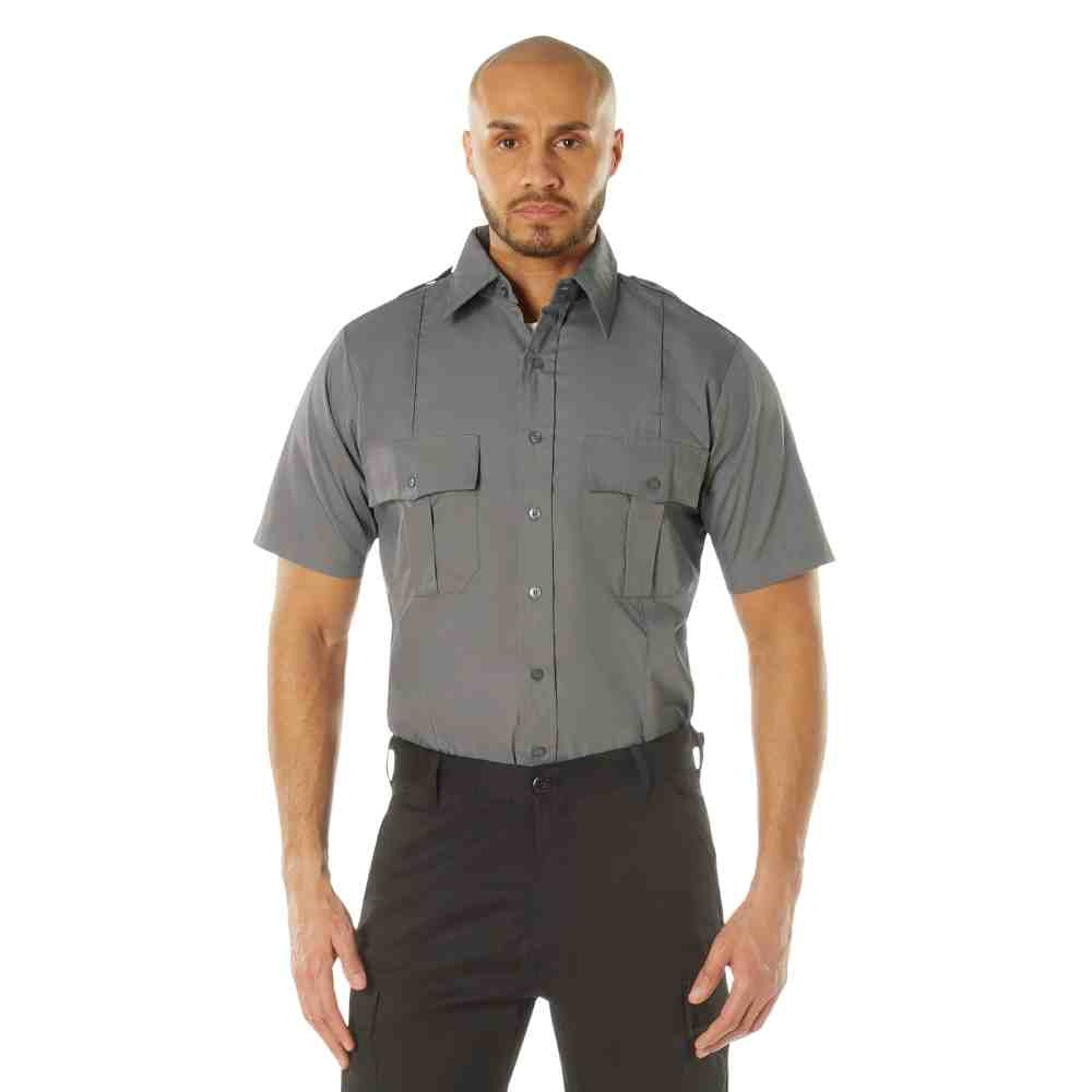 Rothco Grey Short Sleeve Uniform Shirt 30045
