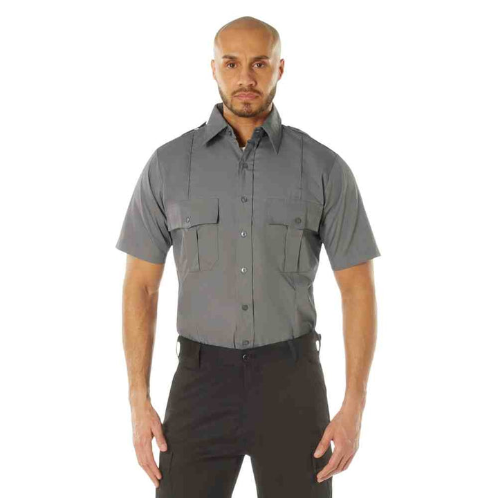 Rothco Grey Short Sleeve Uniform Shirt 30045