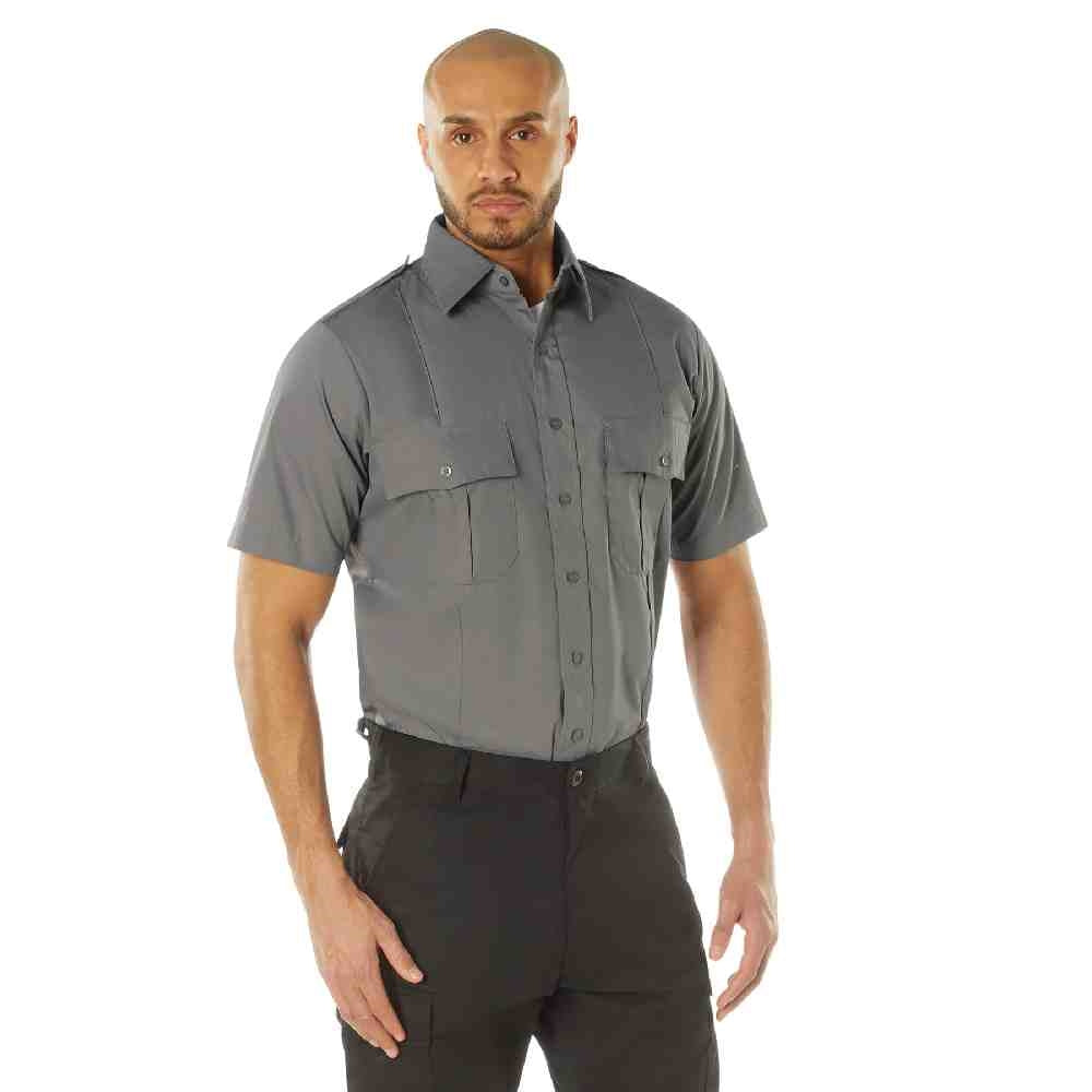 Rothco Grey Short Sleeve Uniform Shirt 30045