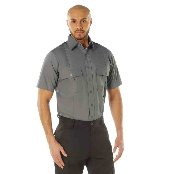 Rothco Grey Short Sleeve Uniform Shirt 30045