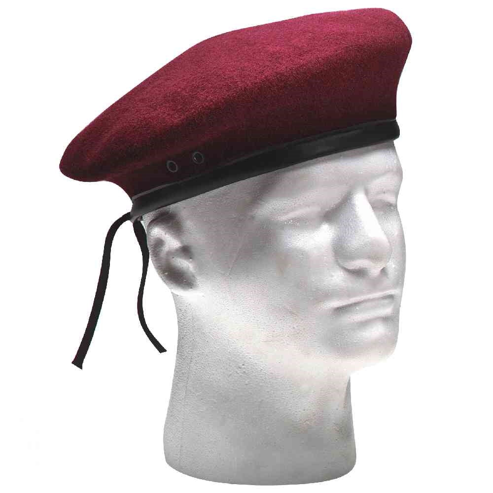 Rothco Maroon Wool Beret - 4909