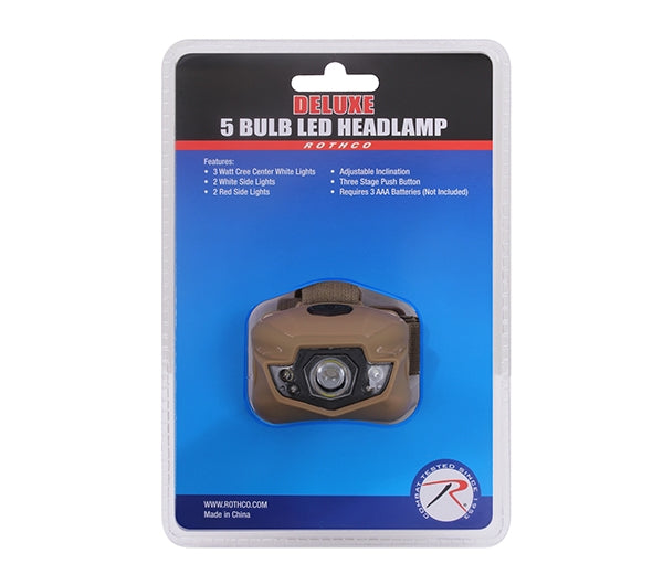 Rothco 5 Bulb LED Headlamp 2856