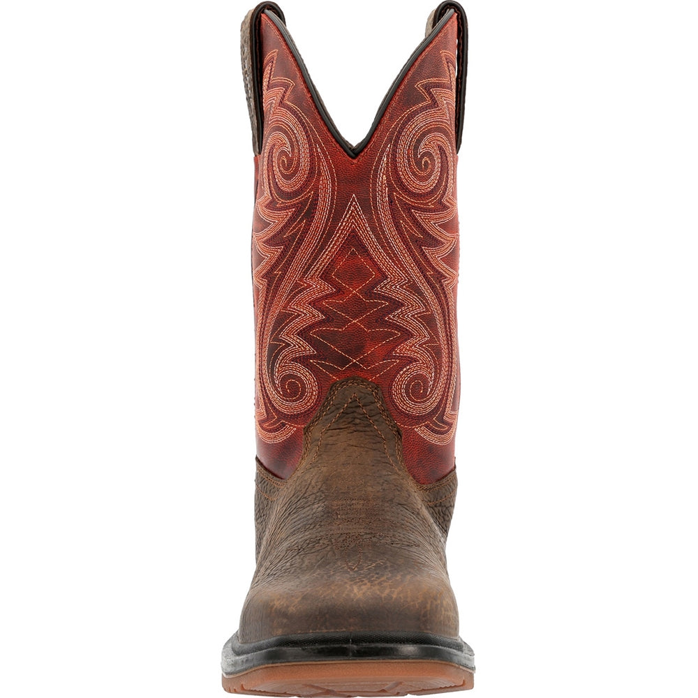 Rocky Worksmart Square Composite Toe Waterproof Pull On Western Work Boot RKW0385
