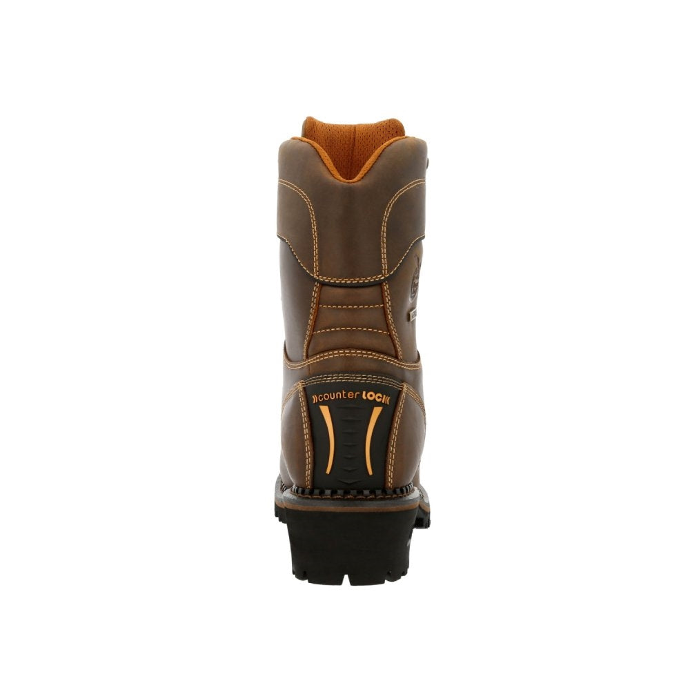 Georgia AMP LT Logger Waterproof Insulated Pull On Composite Toe Work Boot GB00491