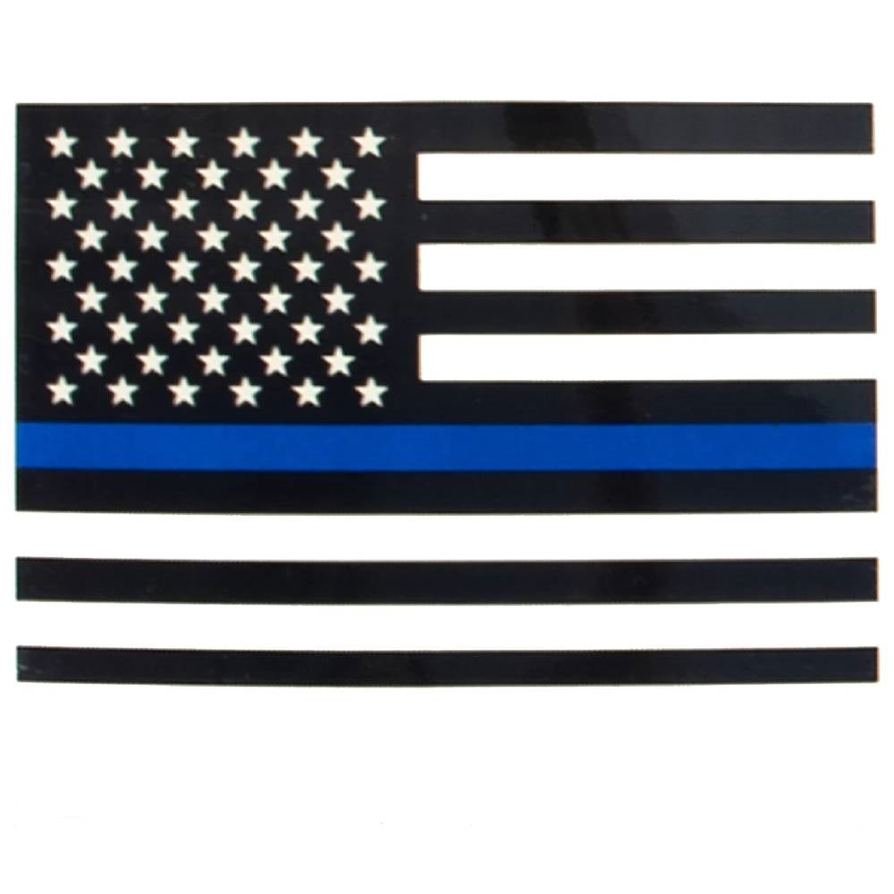 Rothco Transparent Thin Blue Line Flag Decal 12930