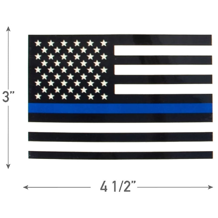 Rothco Transparent Thin Blue Line Flag Decal 12930